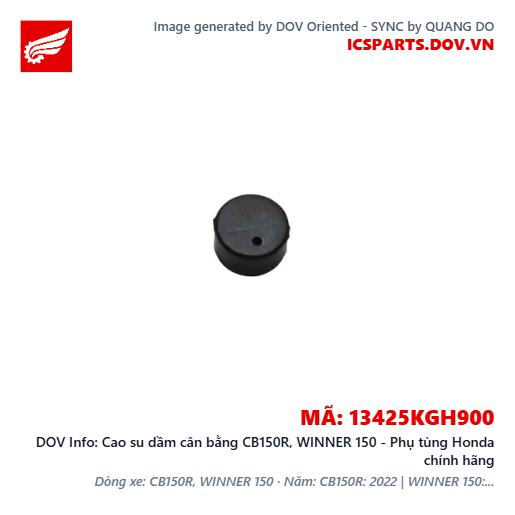 Cao su dầm cân bằng CB150R, WINNER 150 - Phụ tùng Honda chính hãng