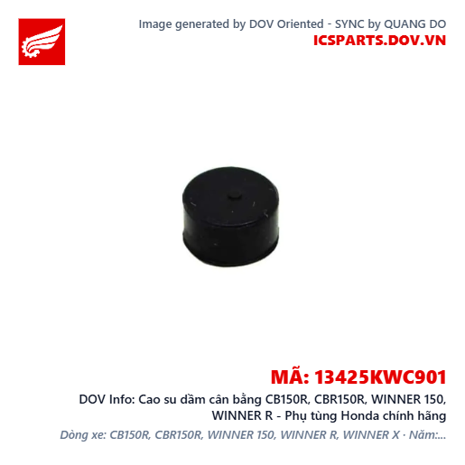 Cao su dầm cân bằng CB150R, CBR150R, WINNER 150, WINNER R - Phụ tùng Honda chính hãng