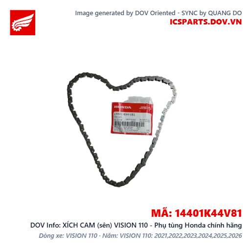 XÍCH CAM (sên) VISION 110 - Phụ tùng Honda chính hãng