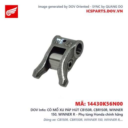 CÒ MỔ XU PÁP HÚT CB150R, CBR150R, WINNER 150, WINNER R - Phụ tùng Honda chính hãng