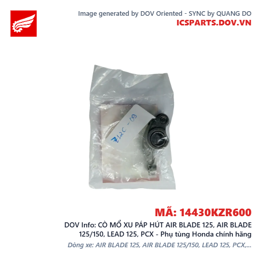 CÒ MỔ XU PÁP HÚT AIR BLADE 125, AIR BLADE 125/150, LEAD 125, PCX - Phụ tùng Honda chính hãng