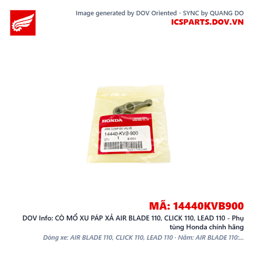 CÒ MỔ XU PÁP XẢ AIR BLADE 110, CLICK 110, LEAD 110 - Phụ tùng Honda chính hãng
