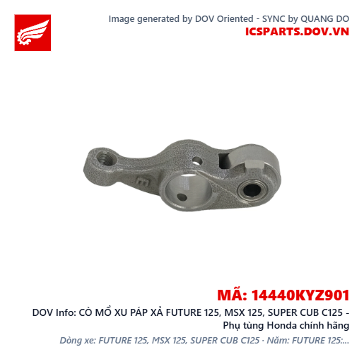 CÒ MỔ XU PÁP XẢ FUTURE 125, MSX 125, SUPER CUB C125 - Phụ tùng Honda chính hãng