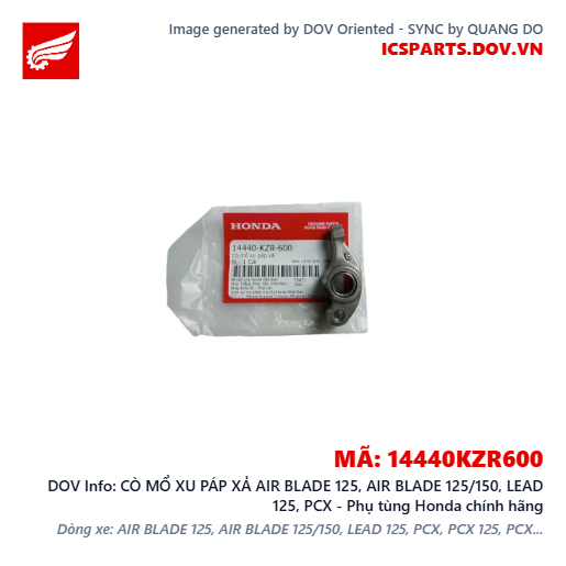 CÒ MỔ XU PÁP XẢ AIR BLADE 125, AIR BLADE 125/150, LEAD 125, PCX - Phụ tùng Honda chính hãng