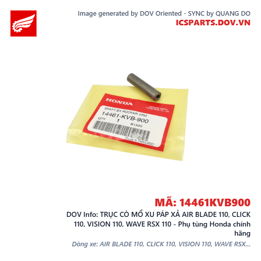 TRỤC CÒ MỔ XU PÁP XẢ AIR BLADE 110, CLICK 110, VISION 110, WAVE RSX 110 - Phụ tùng Honda chính hãng