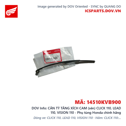 CÂN TỲ TĂNG XÍCH CAM (sên) CLICK 110, LEAD 110, VISION 110 - Phụ tùng Honda chính hãng