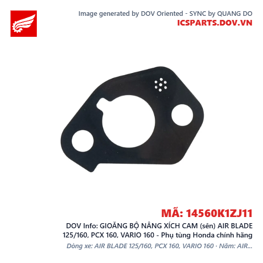 GIOĂNG BỘ NÂNG XÍCH CAM (sên) AIR BLADE 125/160, PCX 160, VARIO 160 - Phụ tùng Honda chính hãng