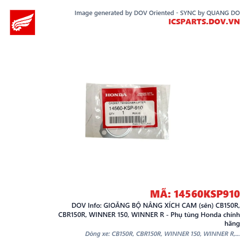 GIOĂNG BỘ NÂNG XÍCH CAM (sên) CB150R, CBR150R, WINNER 150, WINNER R - Phụ tùng Honda chính hãng
