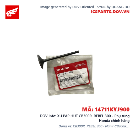 XU PÁP HÚT CB300R, REBEL 300 - Phụ tùng Honda chính hãng