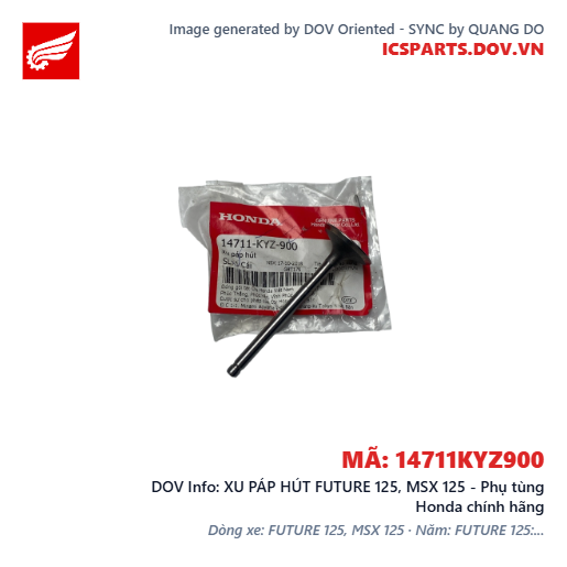 XU PÁP HÚT FUTURE 125, MSX 125 - Phụ tùng Honda chính hãng