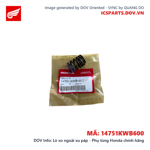 Lò xo ngoài xu páp - Phụ tùng Honda chính hãng