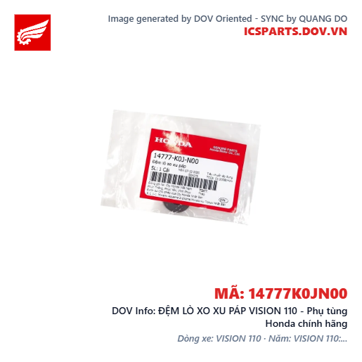 ĐỆM LÒ XO XU PÁP VISION 110 - Phụ tùng Honda chính hãng