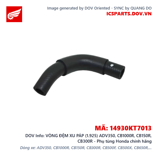 VÒNG ĐỆM XU PÁP (1.925) ADV350, CB1000R, CB150R, CB300R - Phụ tùng Honda chính hãng