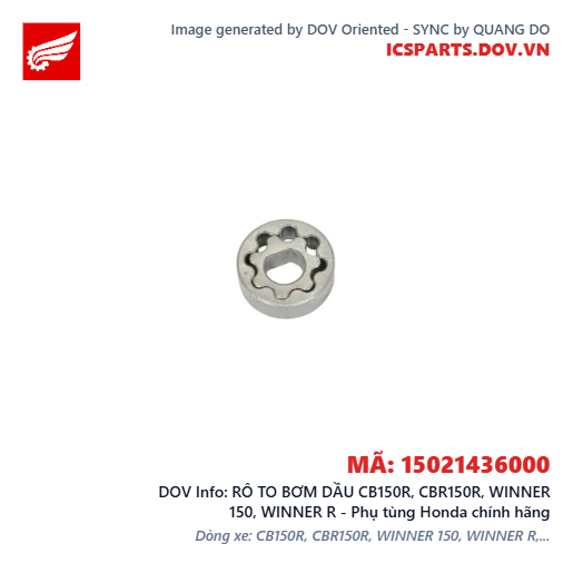 RÔ TO BƠM DẦU CB150R, CBR150R, WINNER 150, WINNER R - Phụ tùng Honda chính hãng