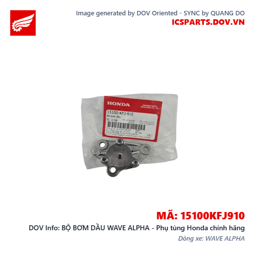 BỘ BƠM DẦU WAVE ALPHA - Phụ tùng Honda chính hãng