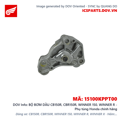 BỘ BƠM DẦU CB150R, CBR150R, WINNER 150, WINNER R - Phụ tùng Honda chính hãng