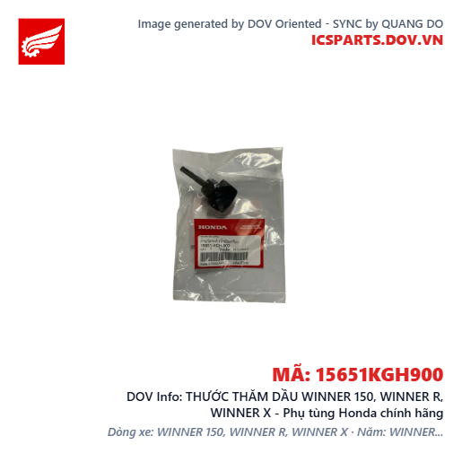 THƯỚC THĂM DẦU WINNER 150, WINNER R, WINNER X - Phụ tùng Honda chính hãng