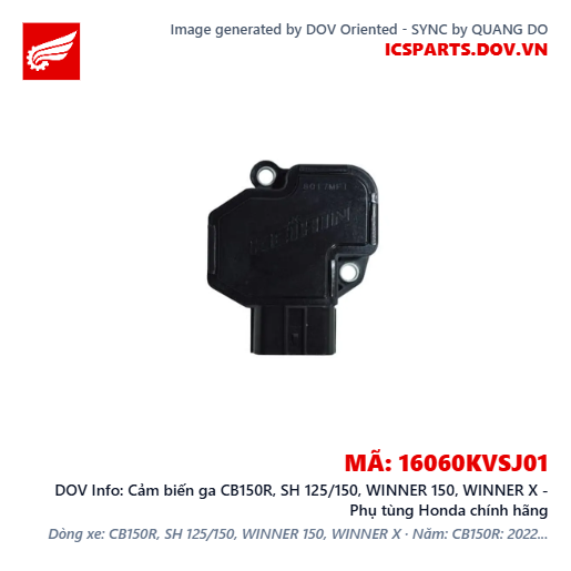 Cảm biến ga CB150R, SH 125/150, WINNER 150, WINNER X - Phụ tùng Honda chính hãng