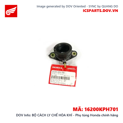 BỘ CÁCH LY CHẾ HÒA KHÍ - Phụ tùng Honda chính hãng