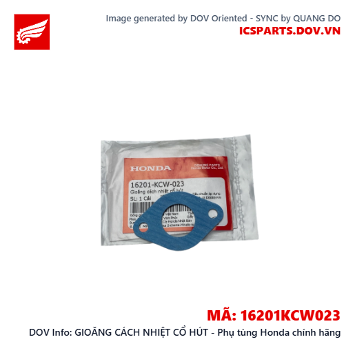 GIOĂNG CÁCH NHIỆT CỔ HÚT - Phụ tùng Honda chính hãng
