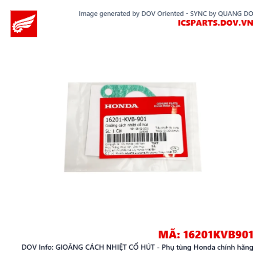 GIOĂNG CÁCH NHIỆT CỔ HÚT - Phụ tùng Honda chính hãng