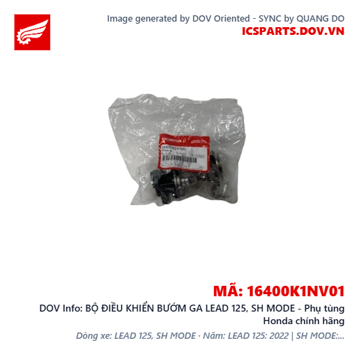 BỘ ĐIỀU KHIỂN BƯỚM GA LEAD 125, SH MODE - Phụ tùng Honda chính hãng