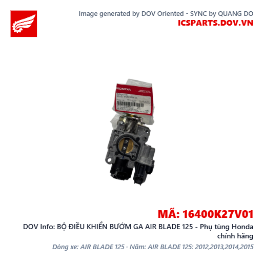 BỘ ĐIỀU KHIỂN BƯỚM GA AIR BLADE 125 - Phụ tùng Honda chính hãng