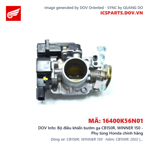 Bộ điều khiển bướm ga CB150R, WINNER 150 - Phụ tùng Honda chính hãng