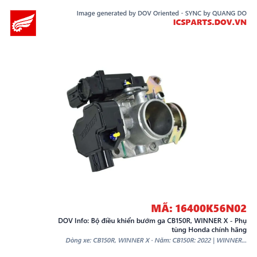 Bộ điều khiển bướm ga CB150R, WINNER X - Phụ tùng Honda chính hãng