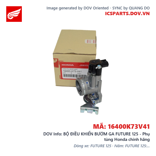 BỘ ĐIỀU KHIỂN BƯỚM GA FUTURE 125 - Phụ tùng Honda chính hãng