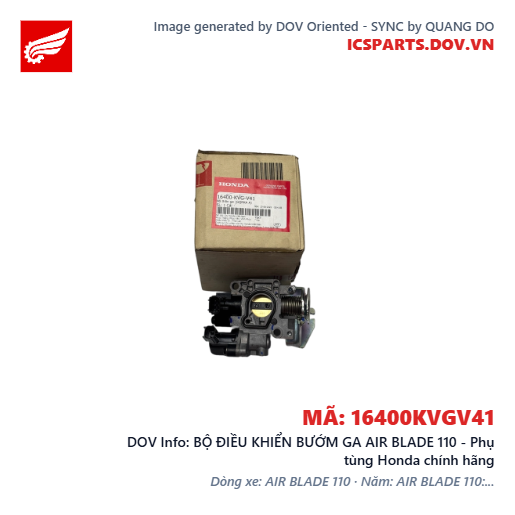 BỘ ĐIỀU KHIỂN BƯỚM GA AIR BLADE 110 - Phụ tùng Honda chính hãng