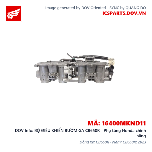 BỘ ĐIỀU KHIỂN BƯỚM GA CB650R - Phụ tùng Honda chính hãng