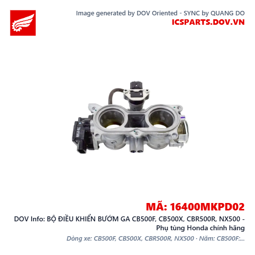BỘ ĐIỀU KHIỂN BƯỚM GA CB500F, CB500X, CBR500R, NX500 - Phụ tùng Honda chính hãng