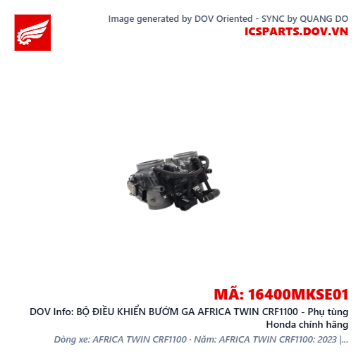 BỘ ĐIỀU KHIỂN BƯỚM GA AFRICA TWIN CRF1100 - Phụ tùng Honda chính hãng