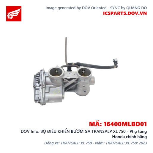 BỘ ĐIỀU KHIỂN BƯỚM GA TRANSALP XL 750 - Phụ tùng Honda chính hãng