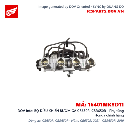 BỘ ĐIỀU KHIỂN BƯỚM GA CB650R, CBR650R - Phụ tùng Honda chính hãng