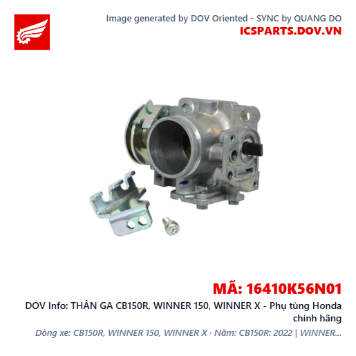 THÂN GA CB150R, WINNER 150, WINNER X - Phụ tùng Honda chính hãng