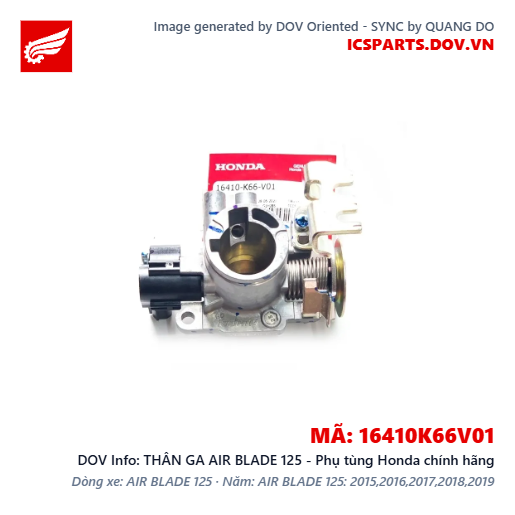 THÂN GA AIR BLADE 125 - Phụ tùng Honda chính hãng