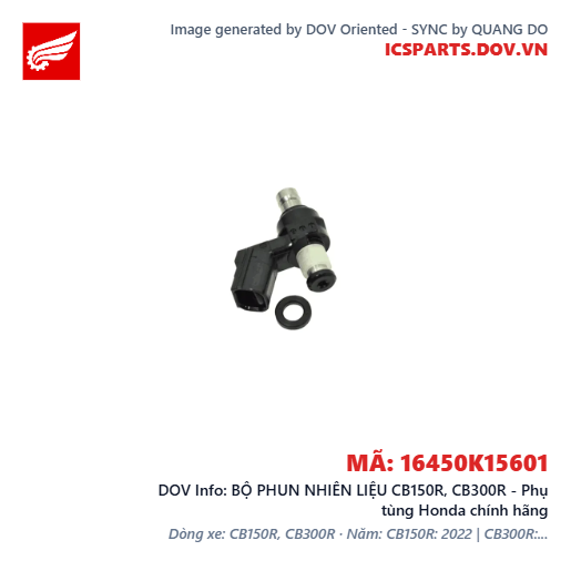 BỘ PHUN NHIÊN LIỆU CB150R, CB300R - Phụ tùng Honda chính hãng