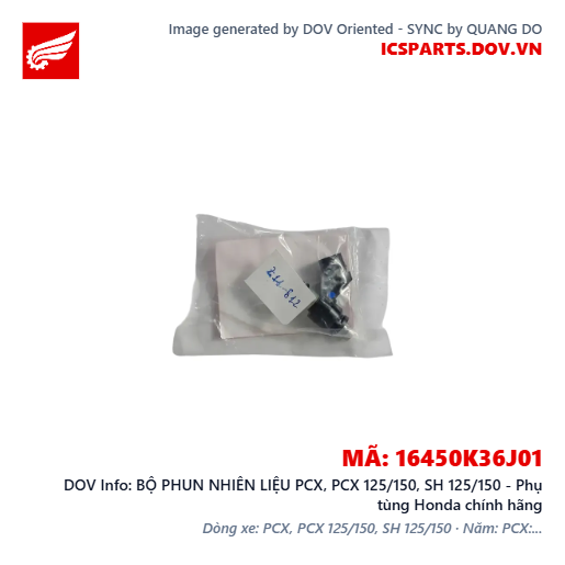 BỘ PHUN NHIÊN LIỆU PCX, PCX 125/150, SH 125/150 - Phụ tùng Honda chính hãng