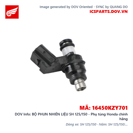 BỘ PHUN NHIÊN LIỆU SH 125/150 - Phụ tùng Honda chính hãng