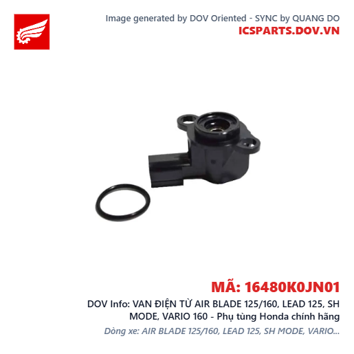 VAN ĐIỆN TỪ AIR BLADE 125/160, LEAD 125, SH MODE, VARIO 160 - Phụ tùng Honda chính hãng