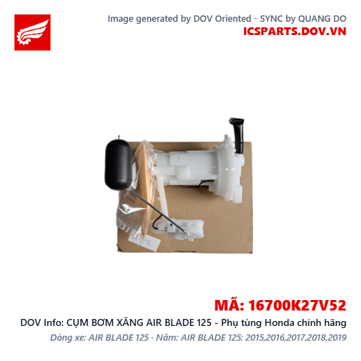 CỤM BƠM XĂNG AIR BLADE 125 - Phụ tùng Honda chính hãng