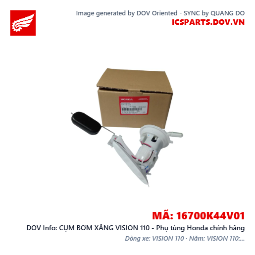 CỤM BƠM XĂNG VISION 110 - Phụ tùng Honda chính hãng