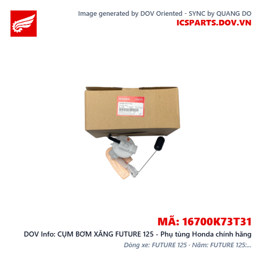 CỤM BƠM XĂNG FUTURE 125 - Phụ tùng Honda chính hãng
