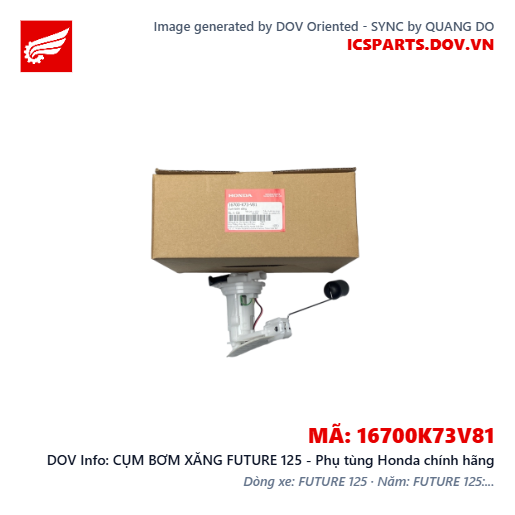 CỤM BƠM XĂNG FUTURE 125 - Phụ tùng Honda chính hãng