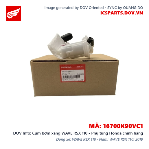 Cụm bơm xăng WAVE RSX 110 - Phụ tùng Honda chính hãng