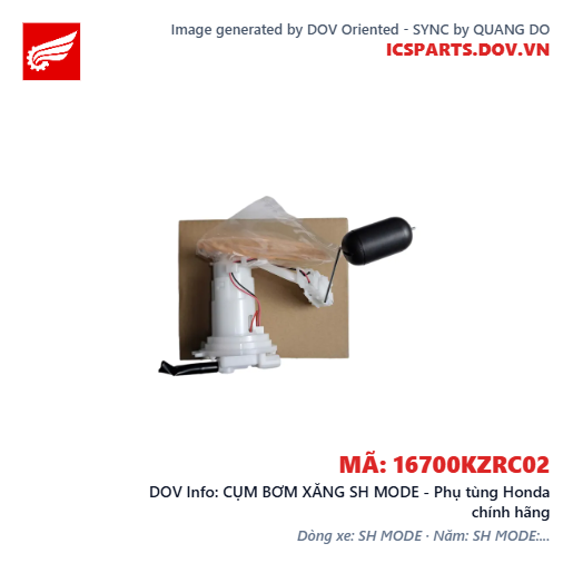 CỤM BƠM XĂNG SH MODE - Phụ tùng Honda chính hãng