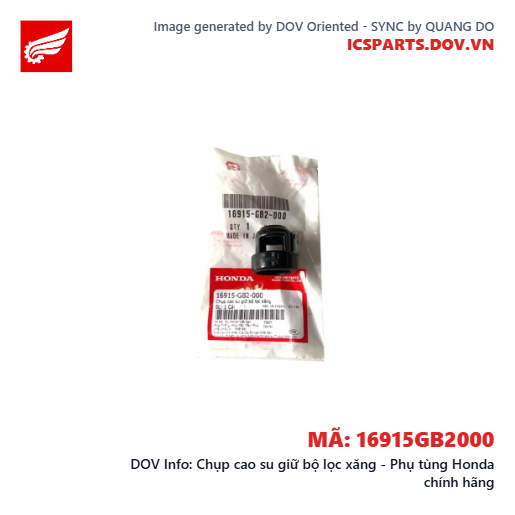 Chụp cao su giữ bộ lọc xăng - Phụ tùng Honda chính hãng