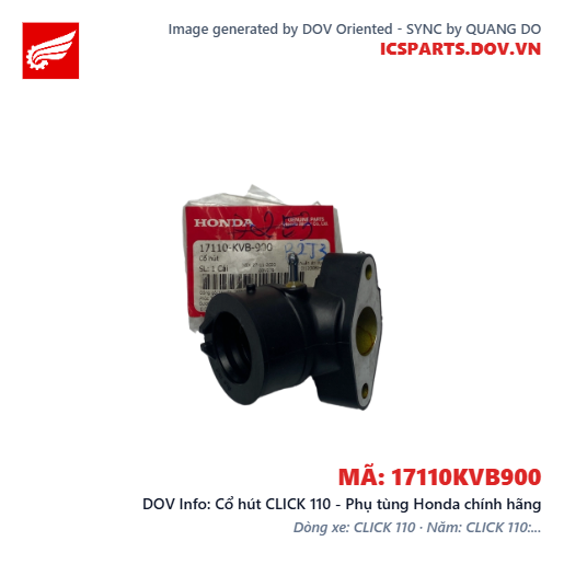 Cổ hút CLICK 110 - Phụ tùng Honda chính hãng